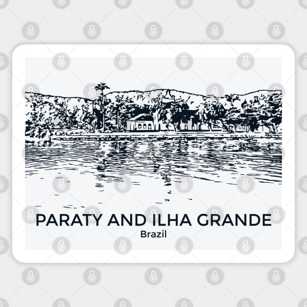 Paraty and Ilha Grande - Brazil Sticker by Lakeric